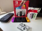 Nintendo Switch Oled, Spelcomputers en Games, Spelcomputers | Nintendo Switch, Ophalen, Zo goed als nieuw, Met 2 controllers, Switch OLED