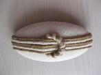 Haarspeld roomkleur met beige, Ophalen of Verzenden, Zo goed als nieuw, Haarspeld