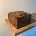 Vintage houten kistje - 13x13x8 cm, Ophalen of Verzenden