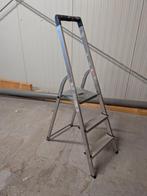 Huishoudtrap - 3 treden, Ophalen, Gebruikt, Trap, Opvouwbaar of Inschuifbaar