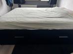 Ikea Brimnes bed 160x200, Ophalen, Gebruikt, Zwart, Tweepersoons