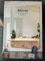 Spiegel met plank en haken (35x10x50 cm), Huis en Inrichting, Woonaccessoires | Spiegels, Nieuw, Minder dan 100 cm, Minder dan 50 cm