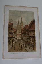 BRAUNSCHWEIG HAGENSTASSE 1894 Chromolitho DUITSLAND G33, Antiek en Kunst, Kunst | Litho's en Zeefdrukken, Ophalen of Verzenden