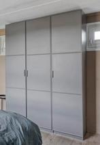 Pax kast 150x58x236 donkergrijs, Huis en Inrichting, Kasten | Kledingkasten, Ophalen, 200 cm of meer, 150 tot 200 cm, Zo goed als nieuw