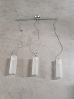 Te koop, hanglamp met glazen kelken, ZGAN !!!!, Huis en Inrichting, Lampen | Hanglampen, Ophalen, Zo goed als nieuw, Glas, 75 cm of meer