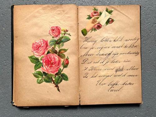 oud antiek Poesiealbum 1888 Poezie album amicorum, Antiek en Kunst, Antiek | Boeken en Bijbels, Ophalen of Verzenden