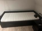 Ikea Brimnes bed als nieuw, Ophalen, Zwart, Tweepersoons, Zo goed als nieuw