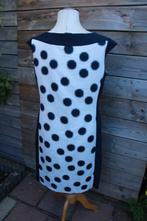 Jurk donkerblauw/ offwhite Hermann Lange mt L Vaste prijs, Kleding | Dames, Jurken, Blauw, Maat 42/44 (L), Ophalen of Verzenden