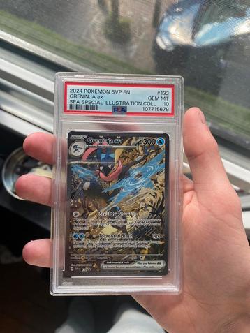 Pokemon Greninja ex SFA Promo SVP EN 132 PSA 10Pokemon beschikbaar voor biedingen