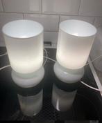2 x Witte vintage IKEA Lykta mushroom lampen, Ophalen, Zo goed als nieuw, Glas, Minder dan 50 cm