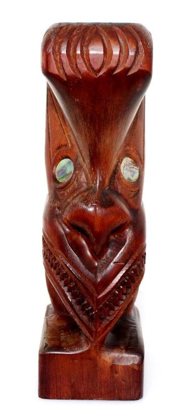 Prachtige Houten Maori Hei Tike Beeld NZ Rotorua beschikbaar voor biedingen