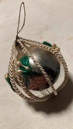 Vintage antieke kerstbal, zilver leonisch draad, Ophalen of Verzenden, Zo goed als nieuw