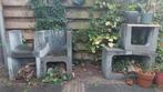 7 stuks U-blokken antraciet, Tuin en Terras, Tuinsets en Loungesets, Ophalen, Gebruikt, Overige materialen, 2 zitplaatsen