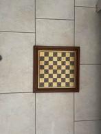 Antiek Schaakbord met Eikenhouten Rand - Mooi Stuk!!, Antiek en Kunst, Ophalen of Verzenden