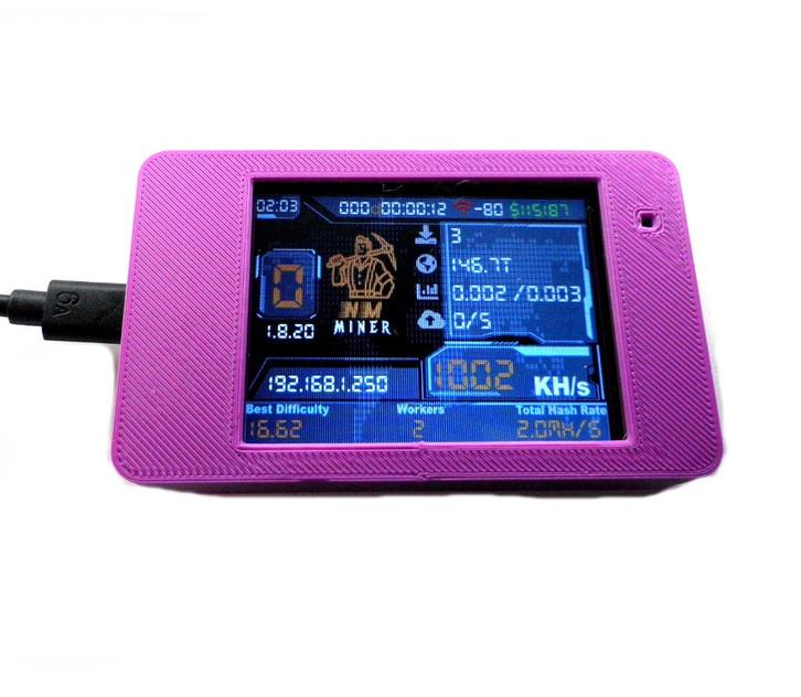 BTC NerdMiner 3 in 1 Ticker + Clock + 1000KH/s Lottery Miner, Computers en Software, Accesspoints, Nieuw, Ophalen of Verzenden