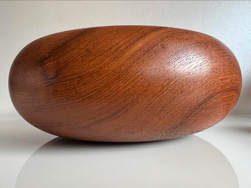 Vintage Groot Zweeds Bo Svensk Teakhout Schaal Bowl 60’s, Huis en Inrichting, Woonaccessoires | Schalen en Manden, Zo goed als nieuw