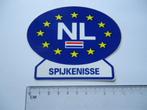 sticker oud NL SPIJKENISSE Nederland auto motor camper, Verzamelen, Verzenden, Zo goed als nieuw, Bedrijf of Vereniging