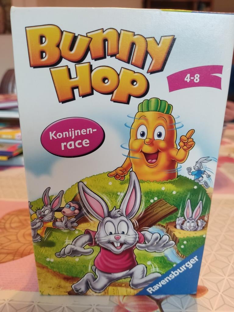 Bunny Hop Ravensburger - Konijnenrace!, Vijf spelers of meer, Ophalen of Verzenden, Zo goed als nieuw, Ravensburger