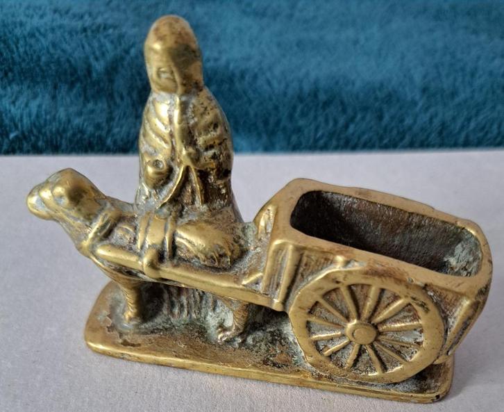Hondenkarbeeldje [afm. 8 cm - 6 cm, Antiek en Kunst, Antiek | Porselein, Verzenden