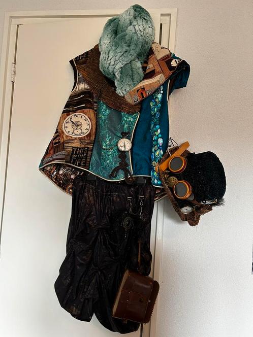 Stoer steampunk carnavalspak maat 42, Kleding | Dames, Carnavalskleding en Feestkleding, Zo goed als nieuw, Maat 42/44 (L), Verzenden