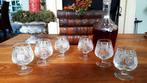 Set van 6 kristallen cognac glazen, Ophalen of Verzenden