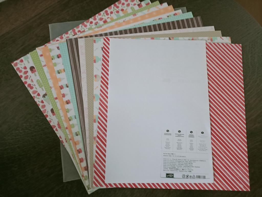 Stampin' Up! Tasty Treats DSP - 12 Vellen, Ophalen of Verzenden, Nieuw