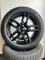16 inch Audi A1 Alutec velgen (zwart) met winterbanden., Ophalen, 16 inch, Banden en Velgen, 205 mm