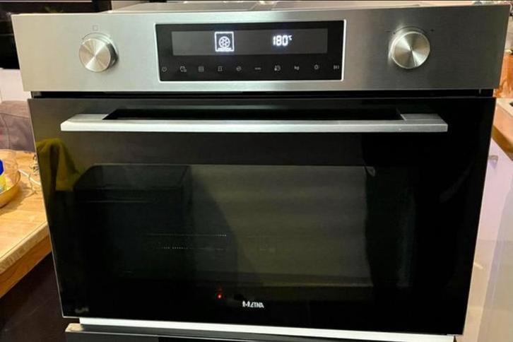 ZGAN!!! ETNA inbouw Combi OVEN/Magnetron CM450RVS, Witgoed en Apparatuur, Magnetrons, Zo goed als nieuw, Inbouw, Combimagnetron