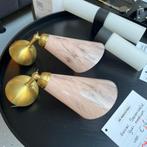Set wandlampen roze gemarmerd van € 210,= voor € 99,=, Ophalen of Verzenden, Nieuw
