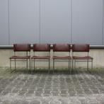 Pastoe SM08 stoelen (set van 4) door Cees Braakman, Ophalen, Bruin, Vier, Gebruikt