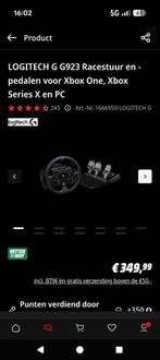 Logitech G923 Racestuur, playseat - Zo goed als nieuw, Ophalen of Verzenden, Zo goed als nieuw