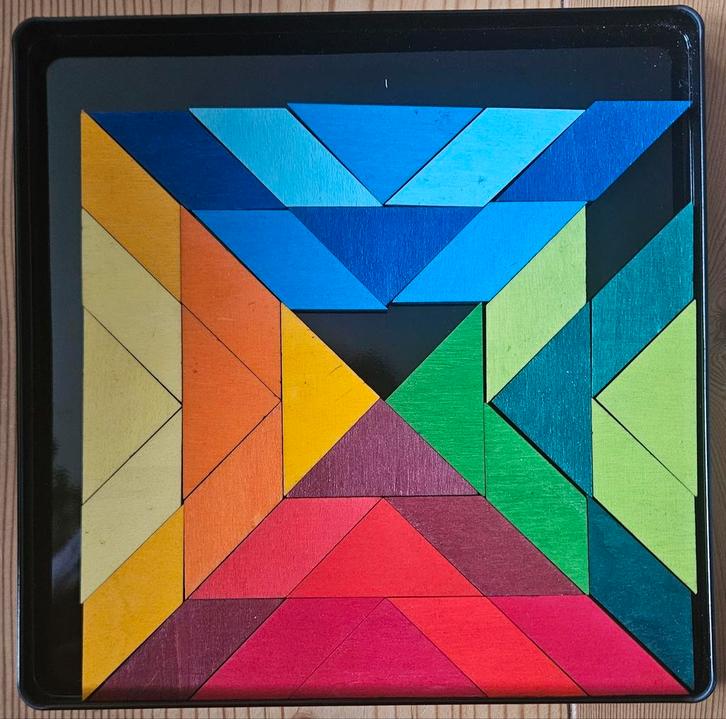 Grimm's Tangram Puzzel - Magnetisch, Kinderen en Baby's, Speelgoed | Houten speelgoed, Gebruikt, Overige typen, Ophalen of Verzenden
