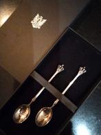 Verzilverde lepeltjes met het wapen van Apeldoorn en kroon., Antiek en Kunst, Ophalen of Verzenden