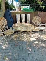 Ijzeren tuinset, Tuin en Terras, Tuinsets en Loungesets, Ophalen of Verzenden, Gebruikt, Overige materialen