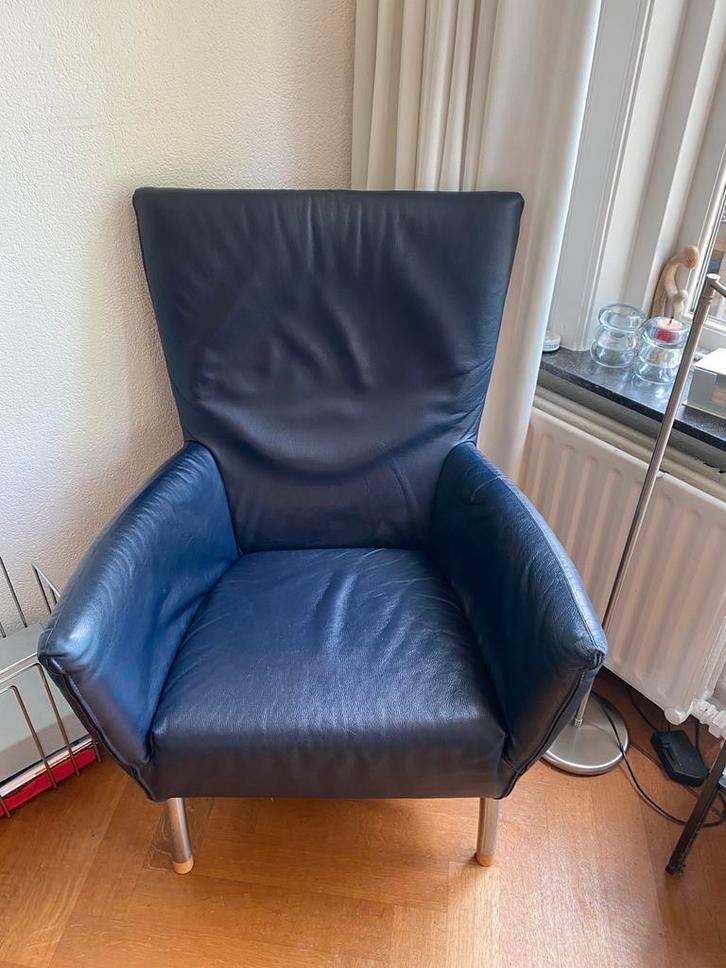 2 Designstoelen Label Fox(?) Gerard van de Berg, Huis en Inrichting, Fauteuils, Gebruikt, 75 tot 100 cm, Ophalen