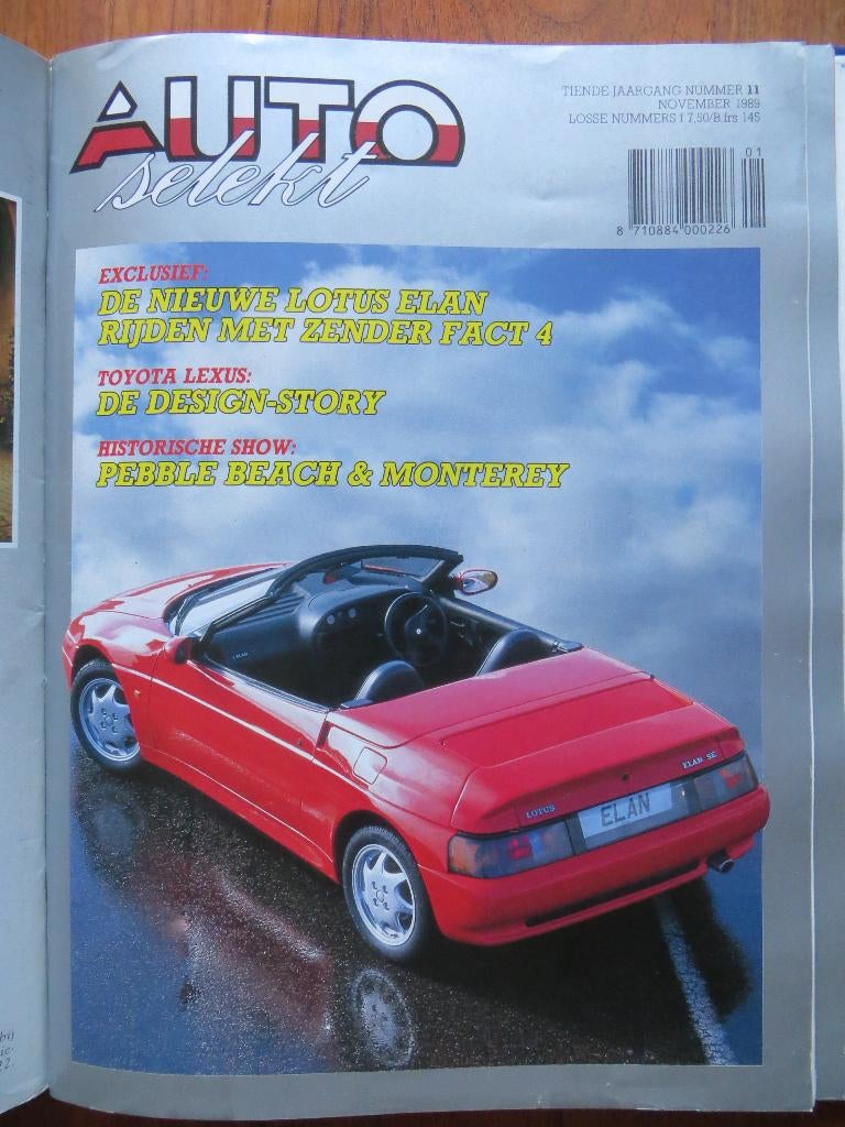 Autoselekt 11 1989 Lotus Elan, Zender Fact 4, Lexus design, Ophalen of Verzenden, Nieuw, Ford