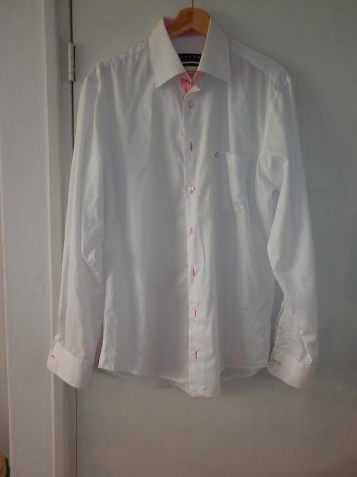 overhemd maat 40  regular fit  merk : Ledub , Kleding | Heren, Overhemden, Gedragen, Halswijdte 39/40 (M), Wit, Ophalen of Verzenden