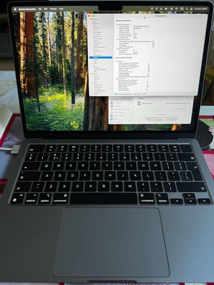 Apple MacBook Air 13" 2024 M3 - Zo goed als nieuw, Computers en Software, Apple Macbooks, Zo goed als nieuw, MacBook Air, 13 inch