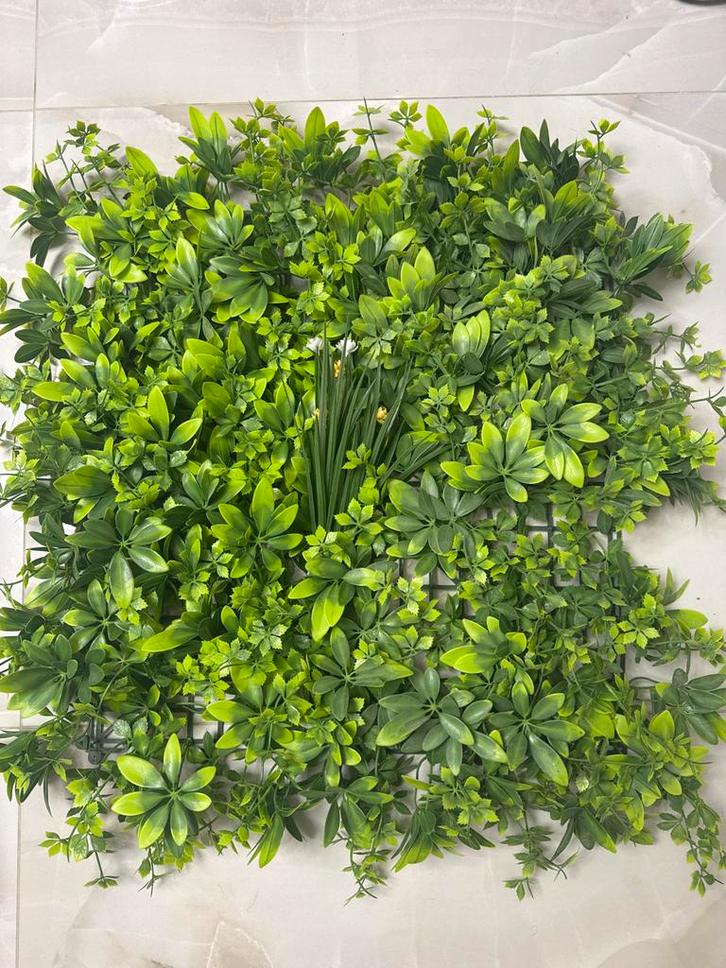 Kunsthaag 50x50cm - Groene Wanddecoratie, Huis en Inrichting, Woonaccessoires | Kunstplanten en Kunstbloemen, Nieuw, Binnen, Ophalen of Verzenden