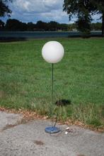 Vintage vloerlamp witte bol, lolipop lamp, Ophalen, Gebruikt, Vintage, Nvt