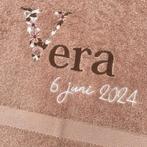 Gepersonaliseerde handdoek naam & geboortedatum  Kraamcadeau, Kraamcadeau, Bovatex, Nieuw, Ophalen of Verzenden