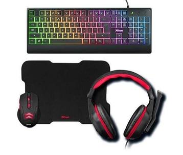 4-IN1-GAMINGBUNDEL: KEYBOARD, HEADSET, MUIS EN MUISMAT beschikbaar voor biedingen