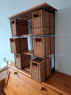 Leuk rek met rieten lade, Ophalen of Verzenden, 50 tot 100 cm, Minder dan 50 cm, Minder dan 50 cm