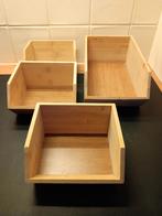 4  mooie houten grutters bakken zgan, Ophalen of Verzenden, Zo goed als nieuw