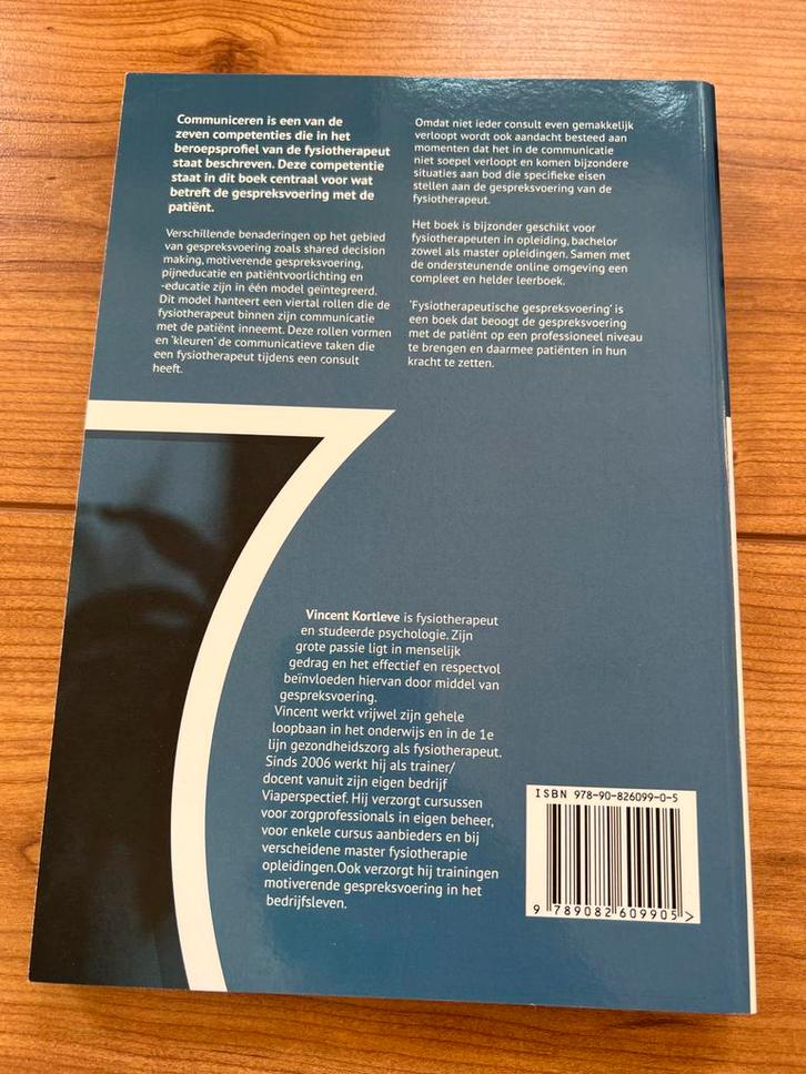 Fysiotherapeutische Gespreksvoering - Kortleve, Boeken, Studieboeken en Cursussen, Zo goed als nieuw, HBO, Beta, Ophalen of Verzenden