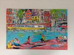 Schilderij Amsterdamse gracht van schilder Mathias, Antiek en Kunst, Kunst | Schilderijen | Modern, Ophalen