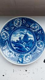 Delfts blauw bord Boch molen, Ophalen of Verzenden