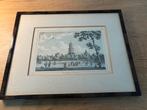 Gravure van Jan Bulthuis  stadsgezicht van Utrecht, Antiek en Kunst, Ophalen of Verzenden