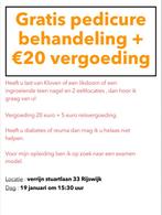 Gratis Pedicure + €40 cadeau in Rijswijk, Vacatures, MBO, Starter, Overige vormen