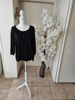 Dames Blouse, Ophalen of Verzenden, Zo goed als nieuw, Maat 42/44 (L), Zwart